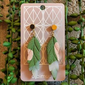 CICIMUCO Earrings: Trailing Jungle Drop